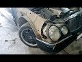 How to remove the front fender on a Mercedes W210 / Mercedes W210 Front Wing Removal and Replacement