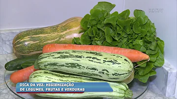 Como higienizar as frutas e legumes?