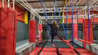 treasure woman being a ninja - jump adventure trampoline park Newport screenshot 4