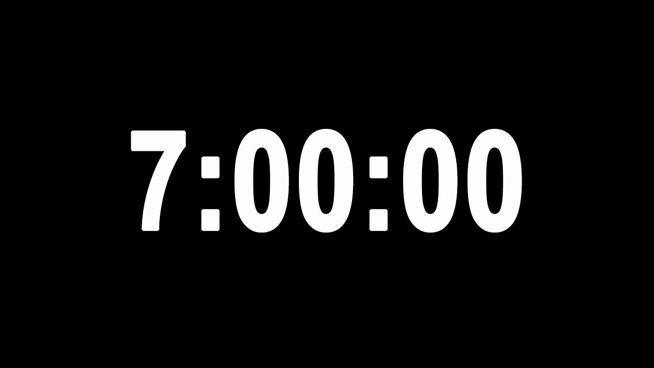 slaap wekker, wakker worden, goedemorgen, timer, countdown, alarm, 7 hour, 7...