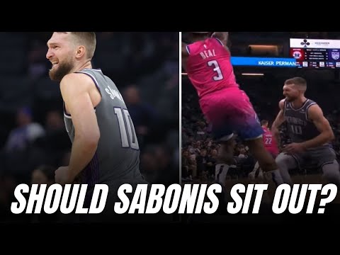 Domas Sabonis wants to play with thumb injury