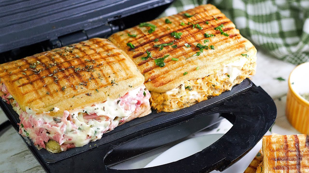 PAREI DE USAR PÃO NA SANDUICHEIRA DEPOIS QUE DESCOBRI ESSA RECEITA DE LANCHE RAPIDO