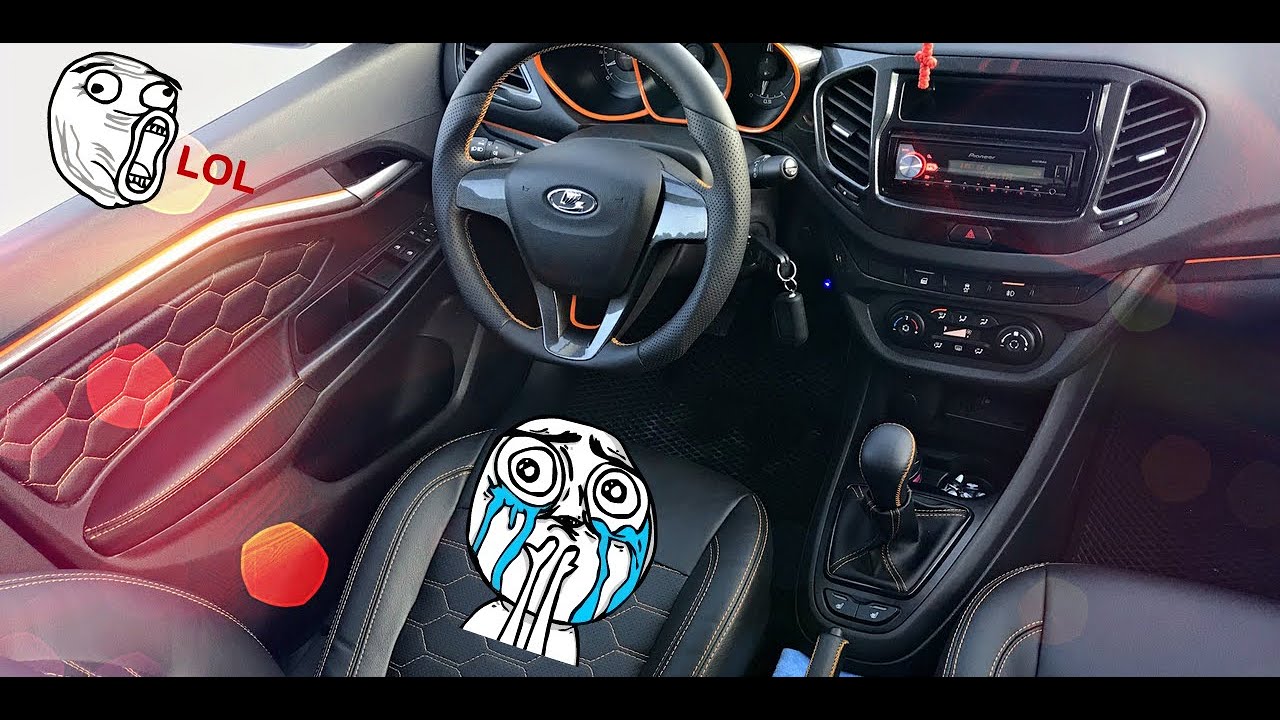 Молдинги салона lada vesta