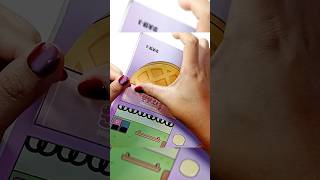 Assembling a cute waffle page quiet book #shorts
