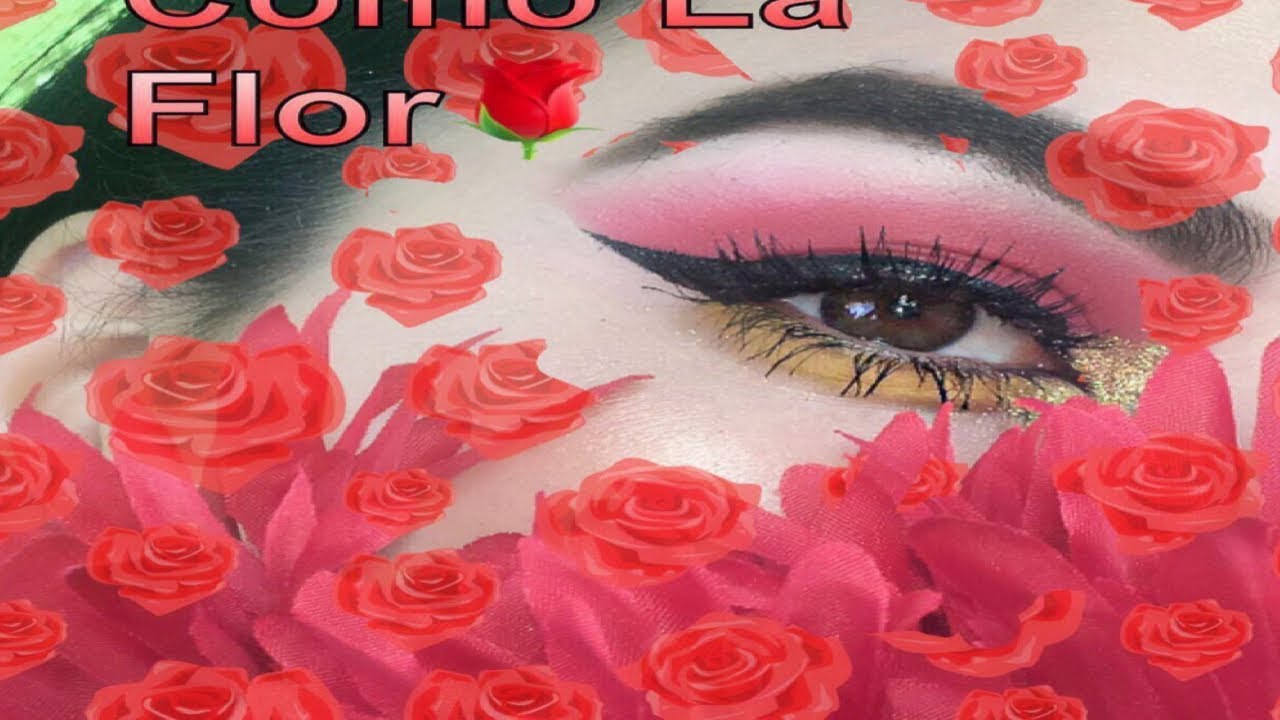 Como La Flor |INSPIRED Rose red eyes | CANVAS BEAUTY - YouTube
