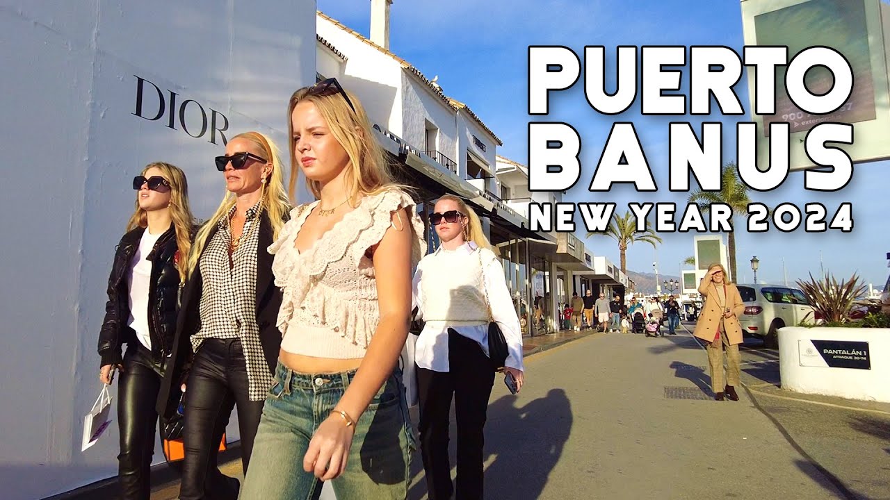 Puerto Banus Marbella Spain New Year in Luxury January 2024 Update Costa del Sol | Málaga [4K]