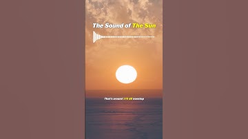 What if sound travelled through space?