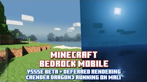 Minecraft PE (Modified APK) with YSSSE BETA + DEFERRED RENDERING running on Mali GPU