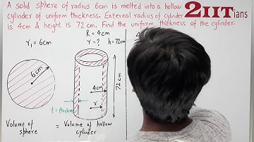 MENSURATION Exercise 17.5 Q11 Class X ICSE | IIT JEE A solid sphere of radius 6 cm