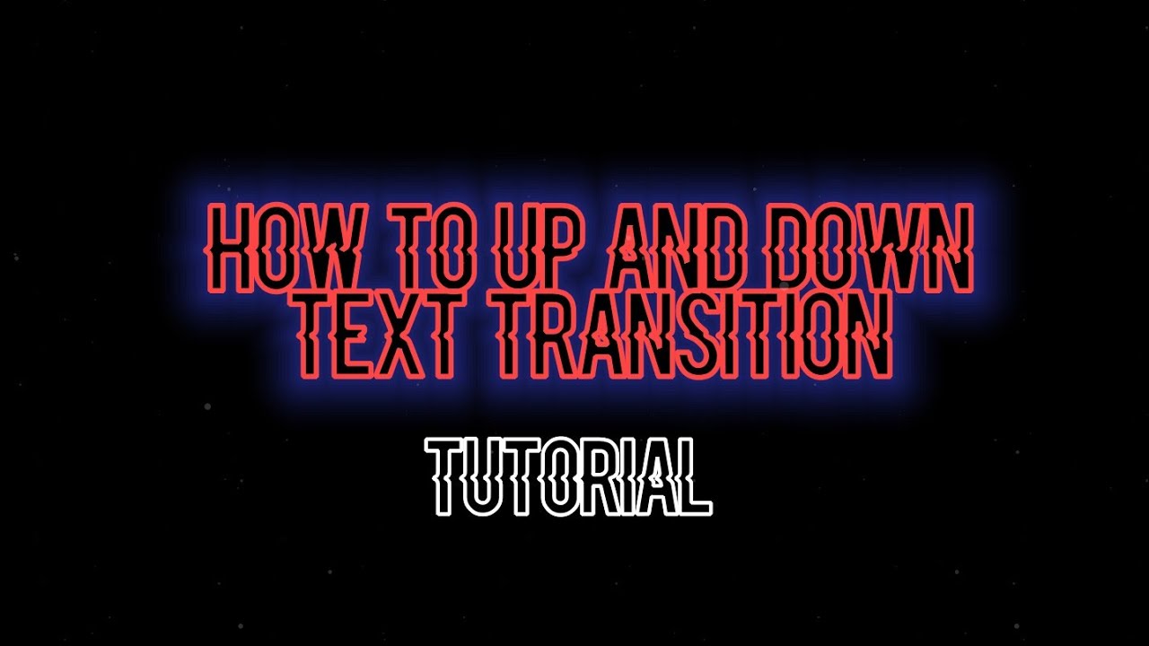 Alight Motion Tutorial #1 // How to UP and DOWN text transition - YouTube