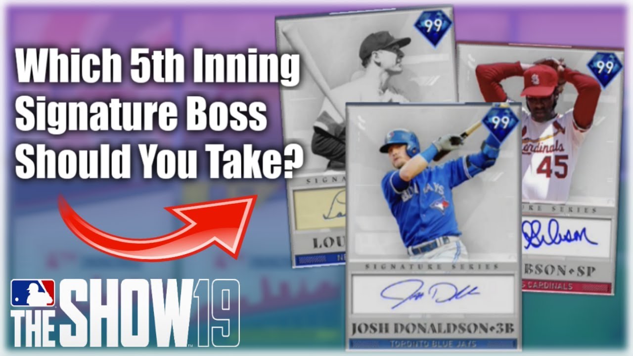 Which 5th Inning Program Boss Should You Take? Crazy New Cards! MLB The Show 19 Diamond Dynasty