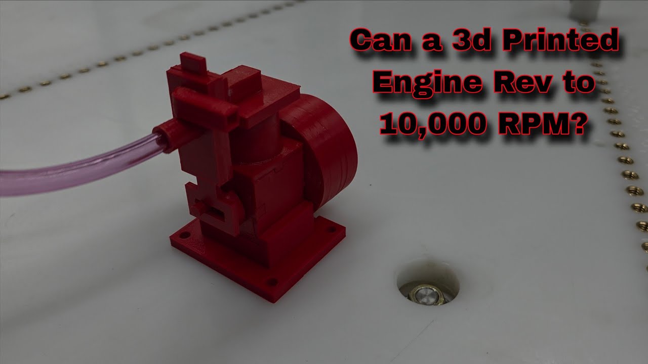 Can A 3d Printed Air Engine Rev to 10,000 RPM?