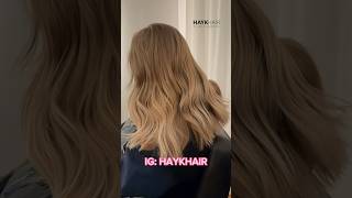 Mocha Crème 🍮 Global Highlights made with AirTouch #fryzjer #airtouch #hairstyle #blonde