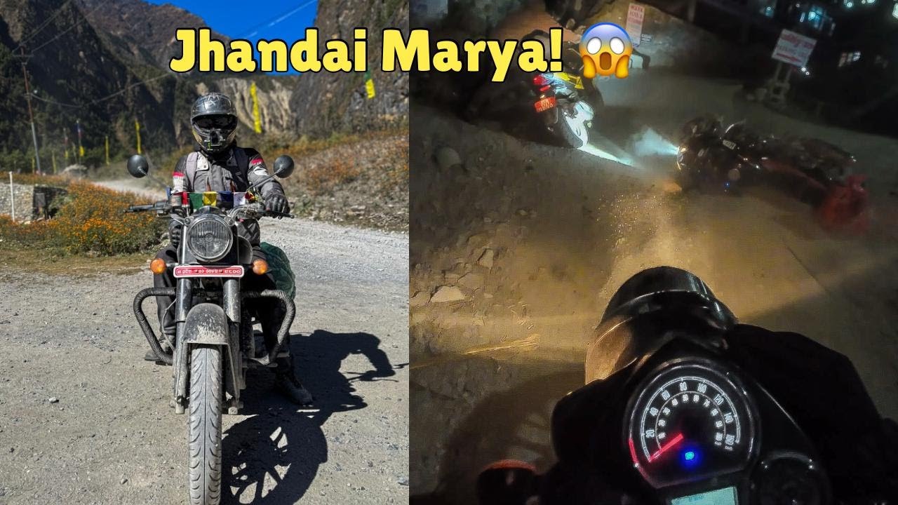 Tilicho Jaada Jhandai Marya 😱 | Hetauda to Tilicho Lake Bike Adventure 2025