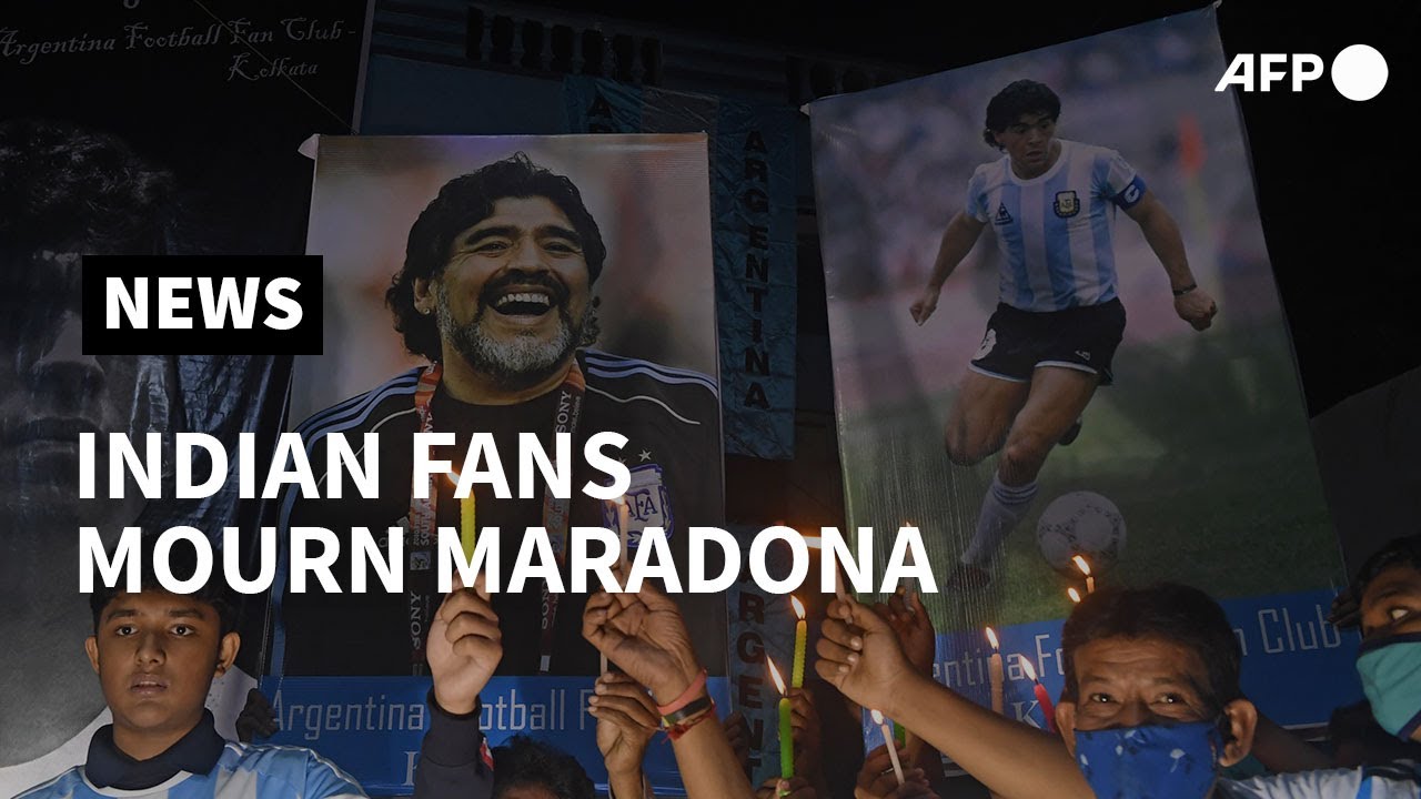 India Maradona fans mourn 'Our God' Diego | AFP