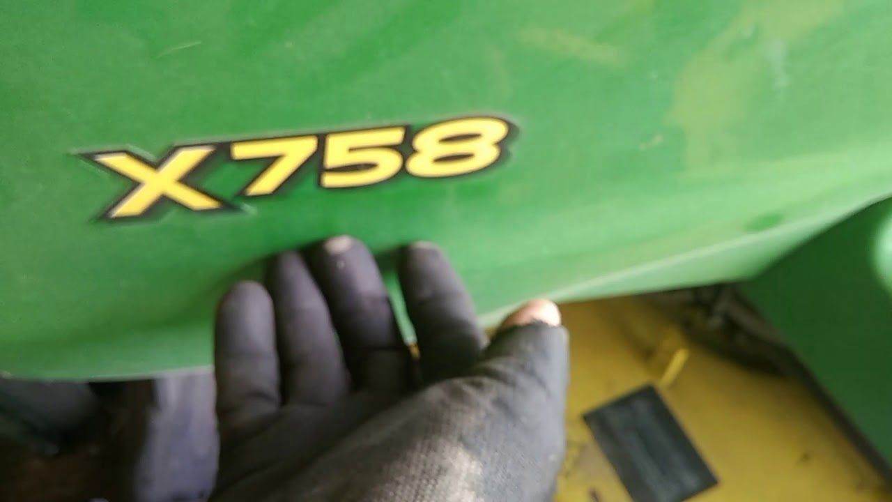 John Deere X758 mowing deck quick release fix mod YouTube