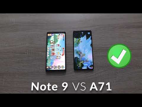 Samsung Galaxy A71 vs Samsung Galaxy Note 9: Comparison - speed test and camera comparison