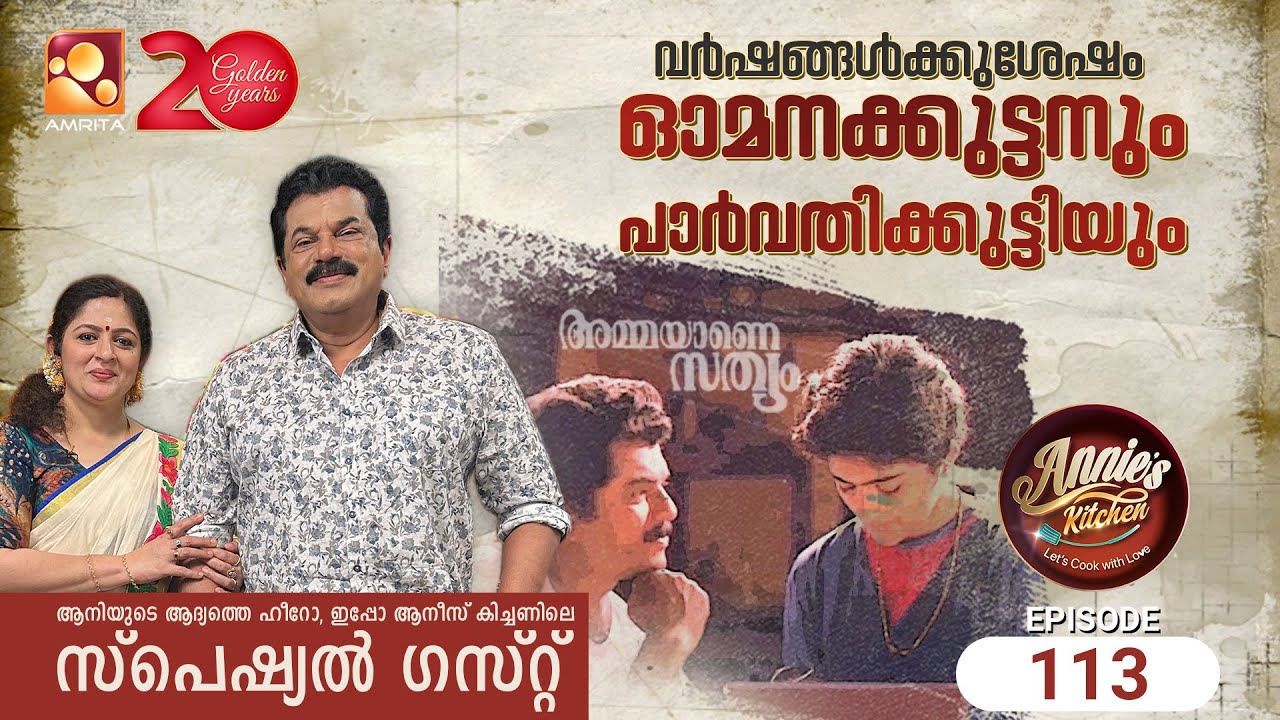 ആനിയുടെ ആദ്യത്തെ ഹീറോ, ഇപ്പോ ആനീസ് കിച്ചണിലെ സ്പെഷ്യൽ ഗസ്റ്റ് | Mukesh | epi 113