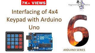 Interfacing of 4x4 Keypad with Arduino Uno