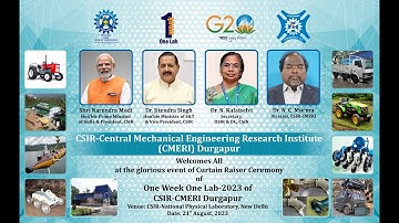 CSIR-CMERI OWOL Curtain Raiser Ceremony
