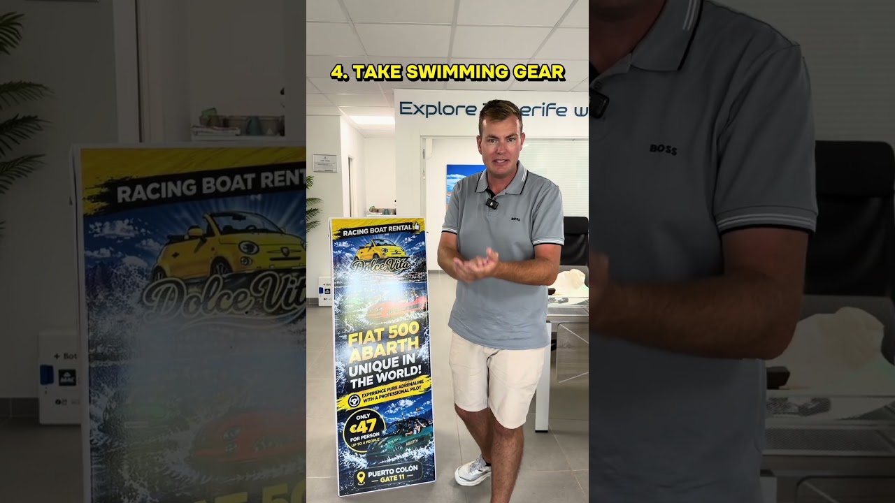 TOP Tips Before Driving the Fiat 500 Boats in Tenerife! 🚤 ☀️