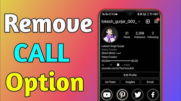 remove call option from instagram। Instagram call option remove#instagram
