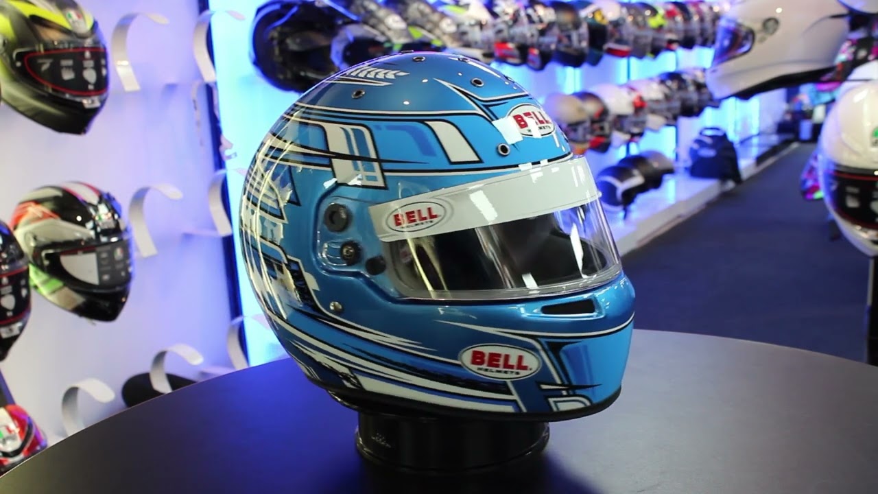 Casque de kart Bell KC7-CMR Champion Bleu
