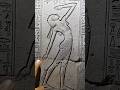 What story do these ancient hieroglyphs reveal about this figure? #shorts #ancientegypt #mystery
