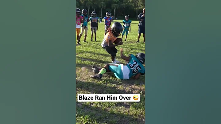 Blaze Ran Him Over Wow Sheesh  #fyp #fy #football ...