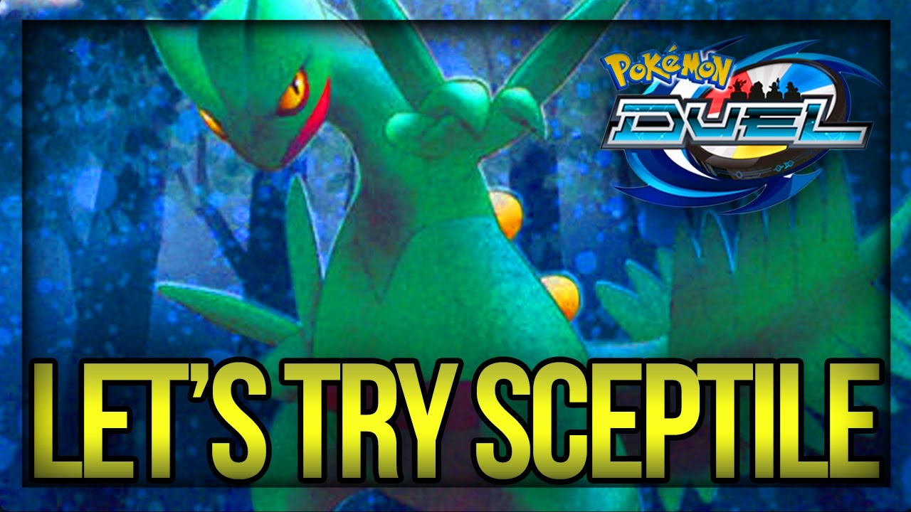 TRYING OUT SCEPTILE - POKEMON DUEL WATER GYM CUP BATTLES