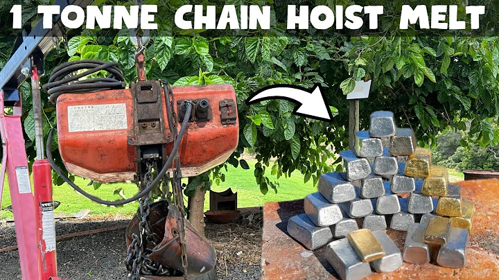 1 Tonne Chain Hoist Melt & Street Scrapping - ASMR Metal Melting - Trash To Treasure - Bulk Bars