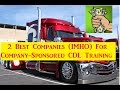 The Two Best Companies For Company Paid CDL Truck Driver Training