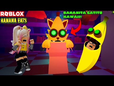 La Bananita Gatito Kawaii Nos Ataca En Banana Eats! Nuevo Codigo, Skins Y Mas Partidas Divertidas! 😀