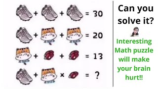 Can you solve it? Interesting Math puzzle will make your brain hurt!! Boots Cat Whistle Puzzle!!