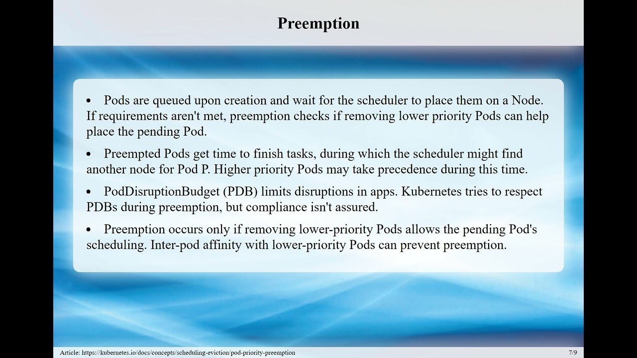 1.10.11 Pod Priority and Preemption