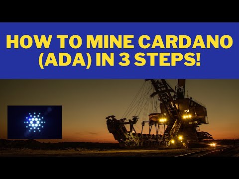 Cardano mining in just 3 steps!! 🤑