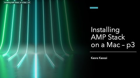 How to install AMP stack on Mac - Part 3/3