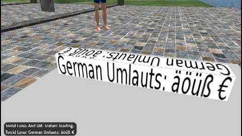 Textrendering in OpenSim