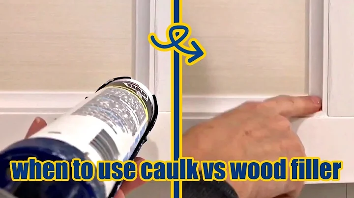 How to Use Caulk and Wood Filler or Spackle on Trim and Baseboards - Step by Step for Beginners