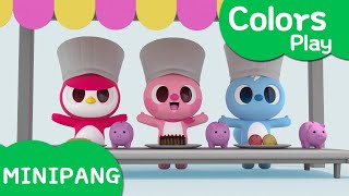 Learn colors with Miniforce | Buying and eating food | color play | Dinosaur | Mini-Pang TV 3D Play