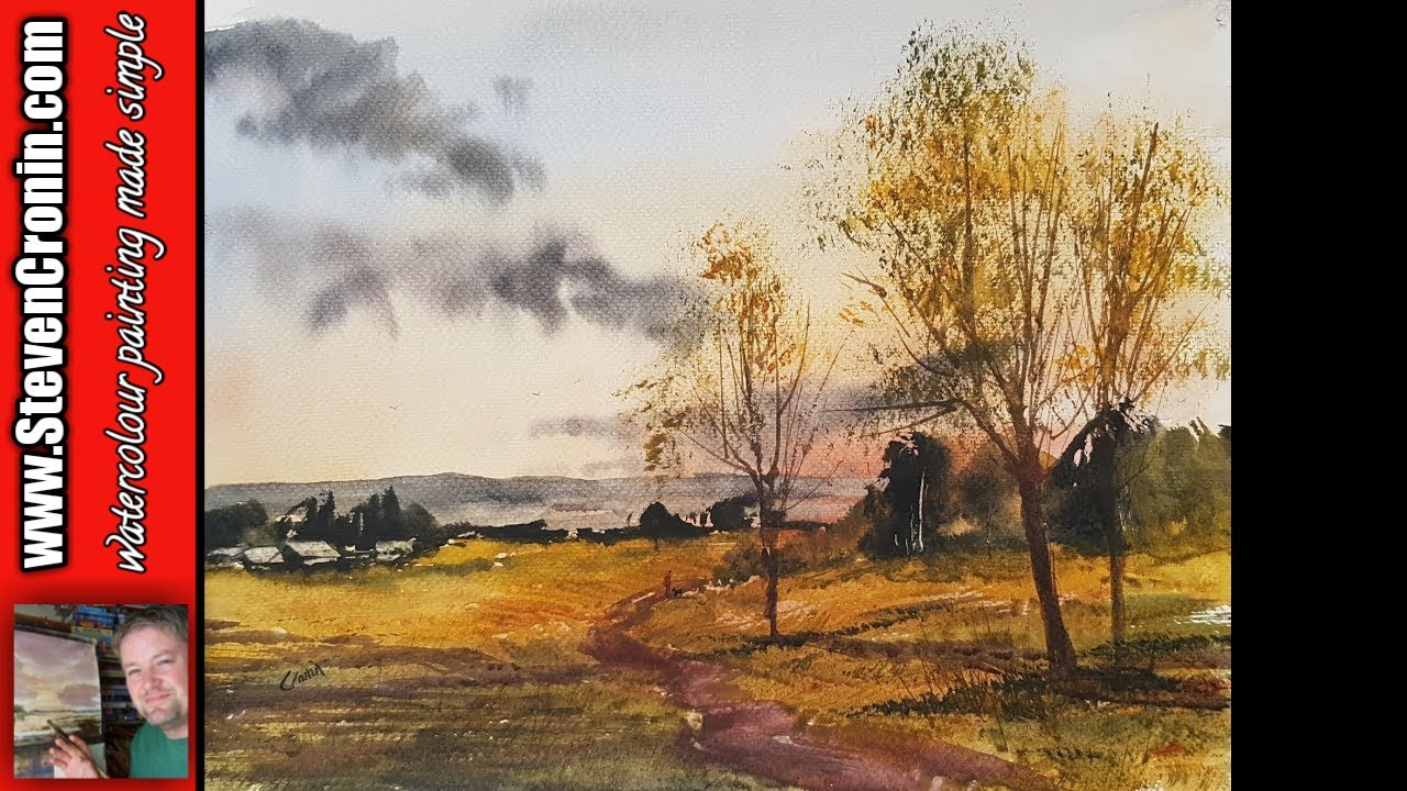 A Walk in the Park Watercolour Landscape Painting Demonstration YouTube
