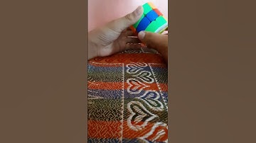 Making Checkerboard Pattern on barrel cube #cubing #shorts##   Follow for more ♥️ ❤️