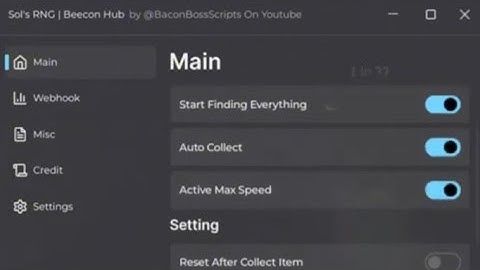 *NEW* Sol’s RNG Script 2025 - [NO KEY] AutoCollect, AutoFish & MORE