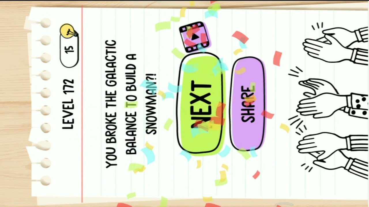 Brain test level 172 build me a snowman please youtube