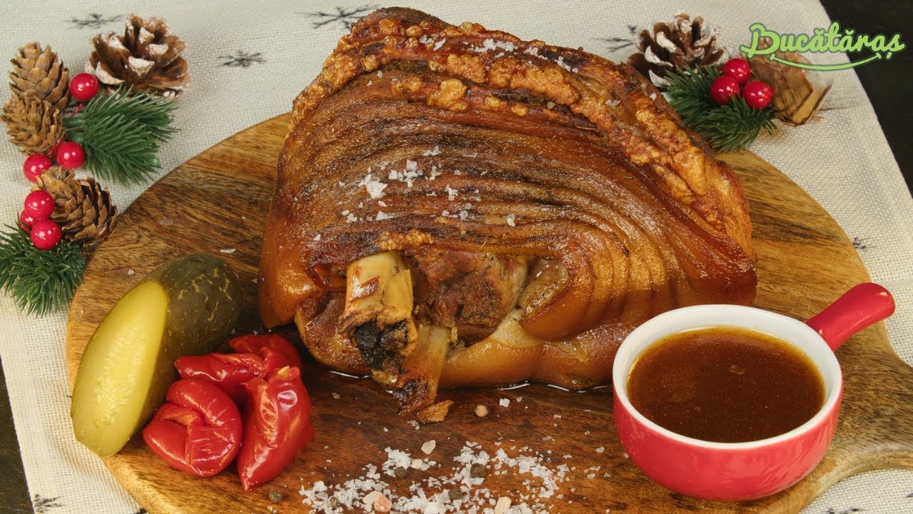 Cea mai savuroasa reteta pentru Craciun - CIOLAN DE PORC CU BERE, LA CUPTOR 🍖