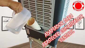 Onde colocar água no climatizador ventisol?