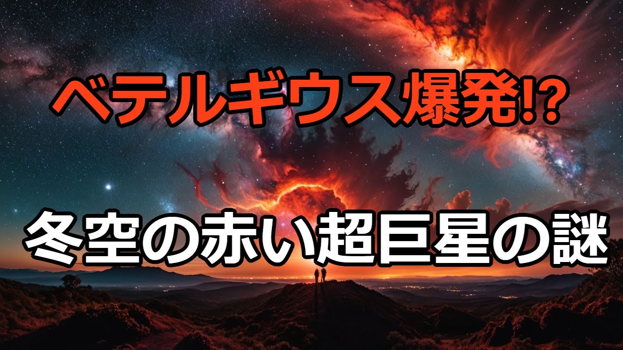「ベテルギウスの超新星爆発はいつ？オリオン座の赤い巨星の秘密を解明！」 - YouTube