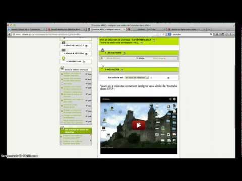 Tutoriel Youtube-SPIP