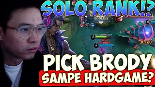 SOLO RANK PAKE BRODY, DIBAWA SAMPE HARDGAME ?? - Mobile Legends