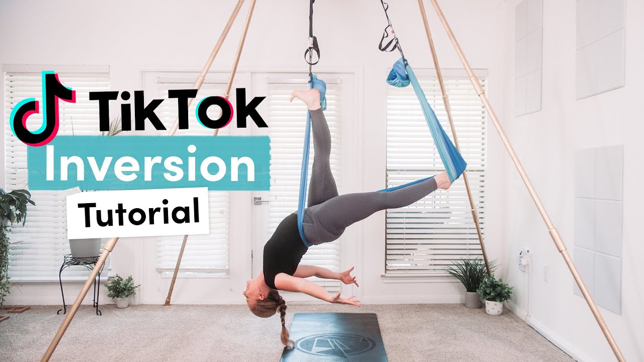 Aerial Yoga Tutorial  TikTok Inversion Pose 